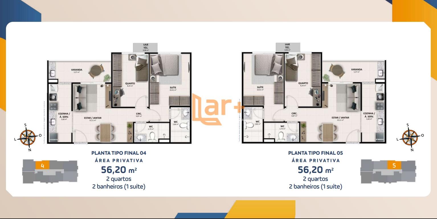 Apartamento à venda com 3 quartos, 1 suíte, 1 vaga e 70m² no Coroa do Meio, Aracaju (SE) — foto 28 de 30