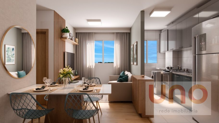Sala com cozinha integrada