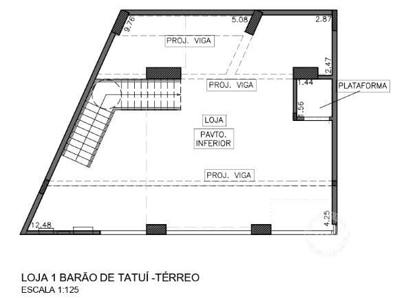 Planta 01 - 227 02m² - pavimento inferior