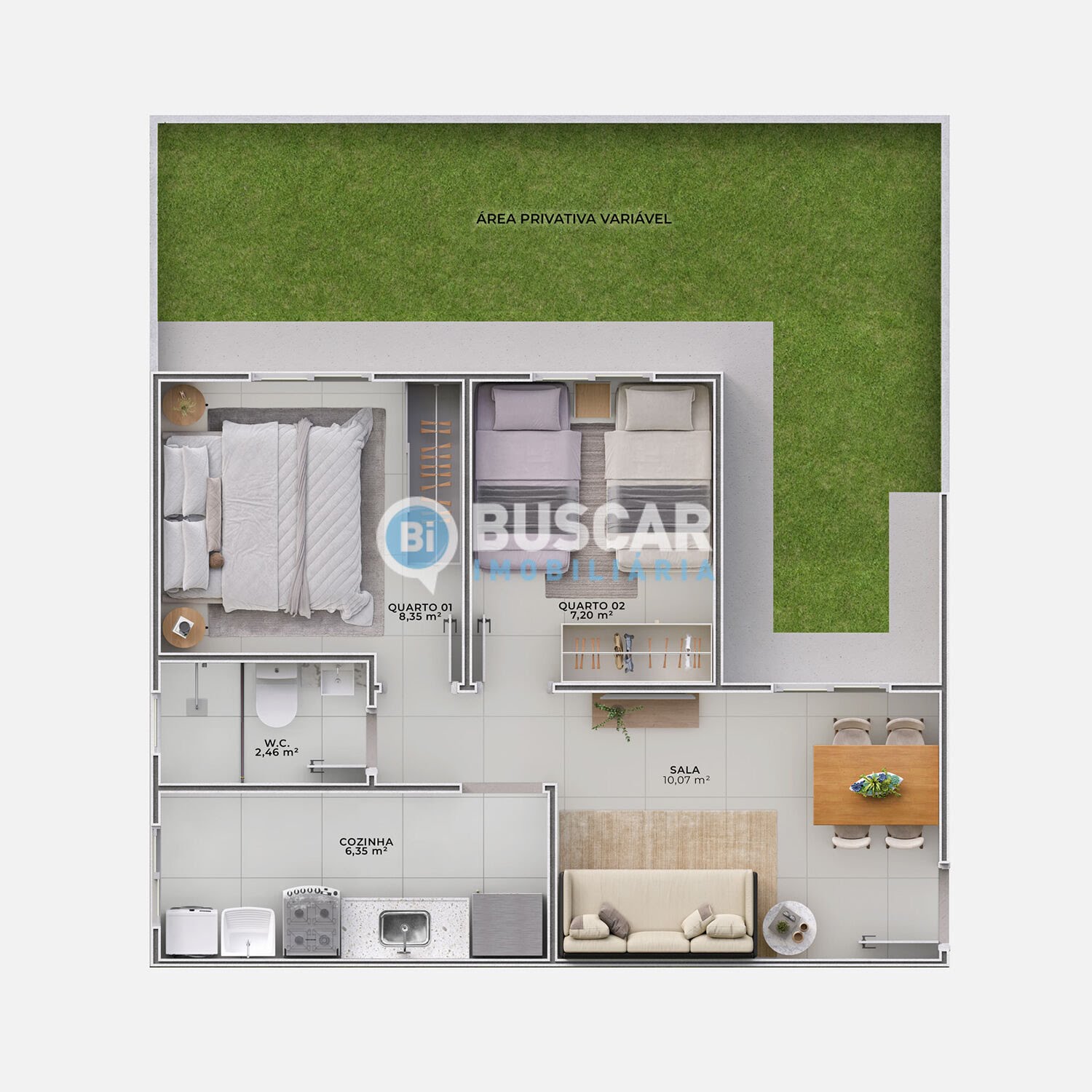 Apartamento à venda com 2 quartos, 1 banheiro e 40m² no Mangabeira, Feira de Santana (BA) — foto 4 de 4