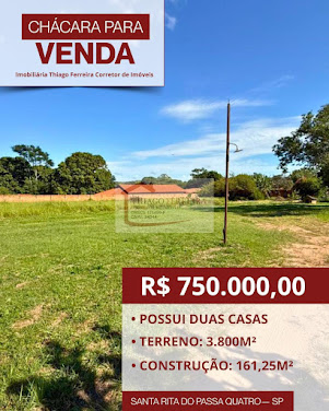 Chácara em Vila Melo  -  Santa Rita do Passa Quatro