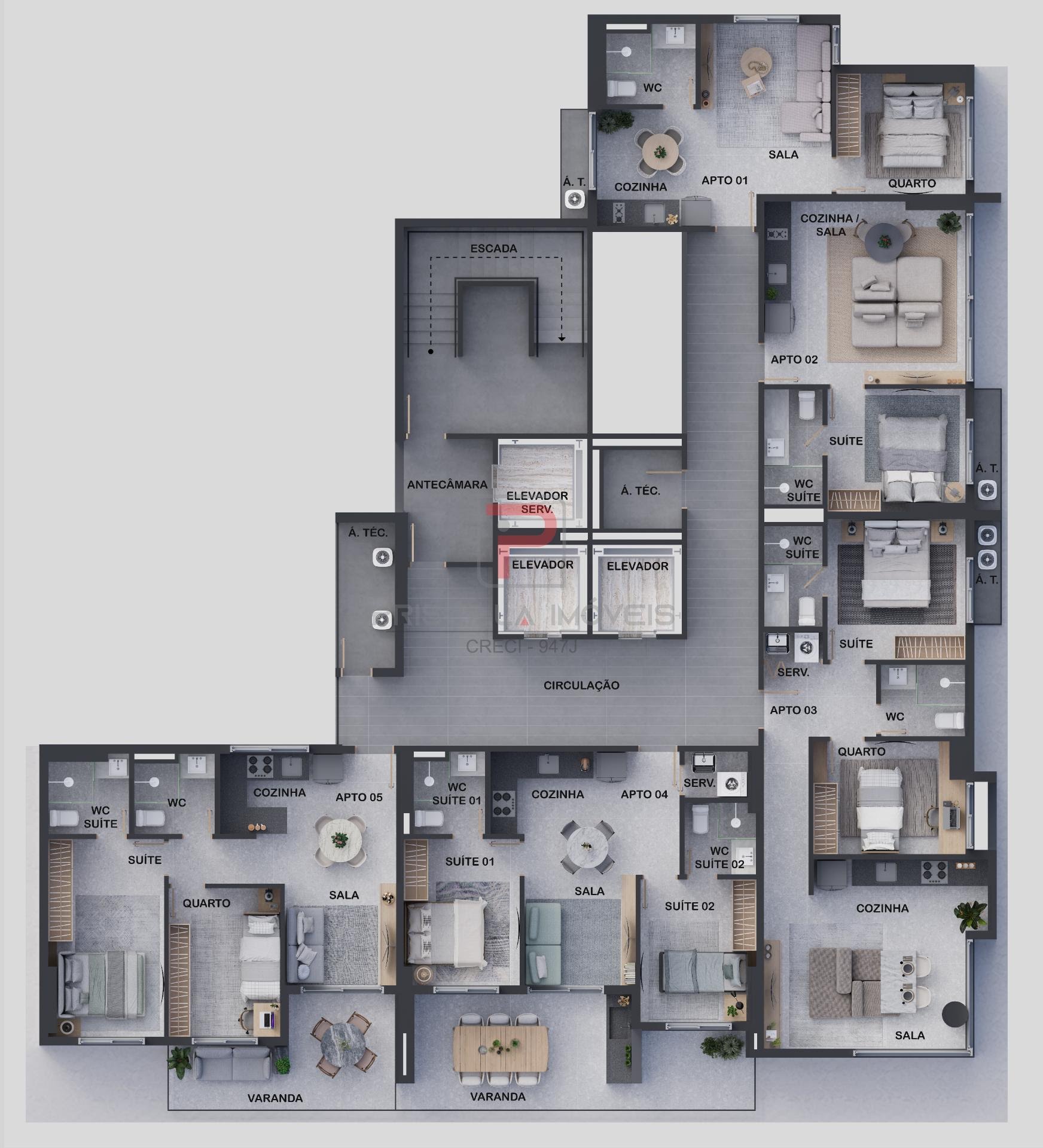 Apartamento à venda com 2 quartos, 1 suíte e 58m² no Altiplano Cabo Branco, João Pessoa (PB) — foto 10 de 20