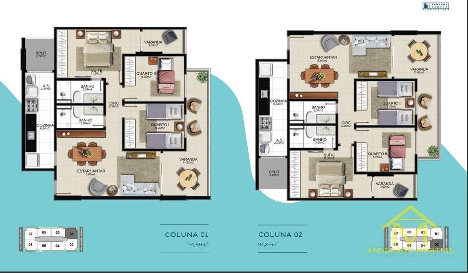 Apartamento à venda com 3 quartos, 2 banheiros, 2 vagas e 82m² no Praia da Costa, Vila Velha (ES) — foto 15 de 16