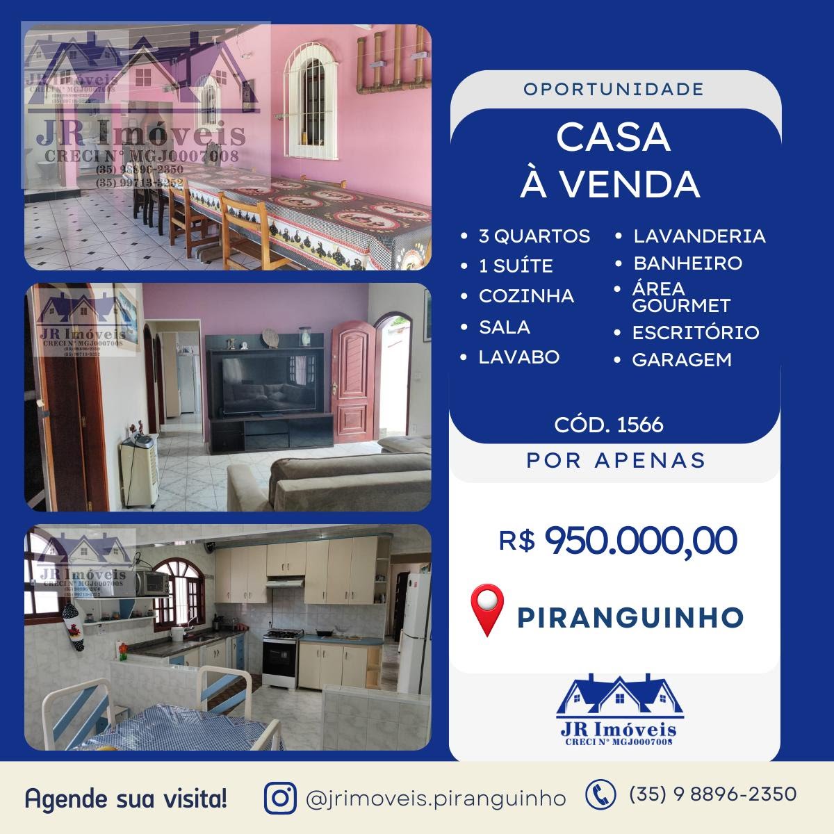 Casa à venda com 3 quartos, 1 banheiro, 5 vagas e 1076m² no Estação, Piranguinho — foto principal