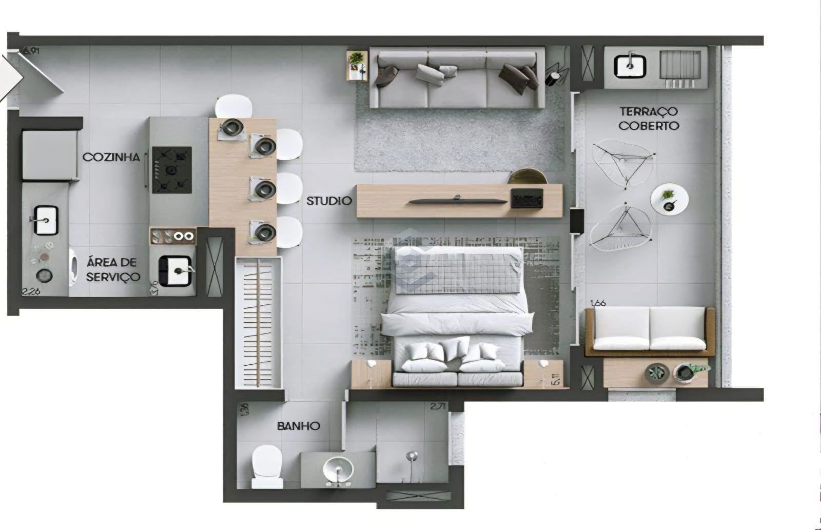 Apartamento à venda com 1 quarto, 1 suíte, 1 vaga e 49m² no Alto da Boa Vista, Sorocaba (SP) — foto 16 de 30