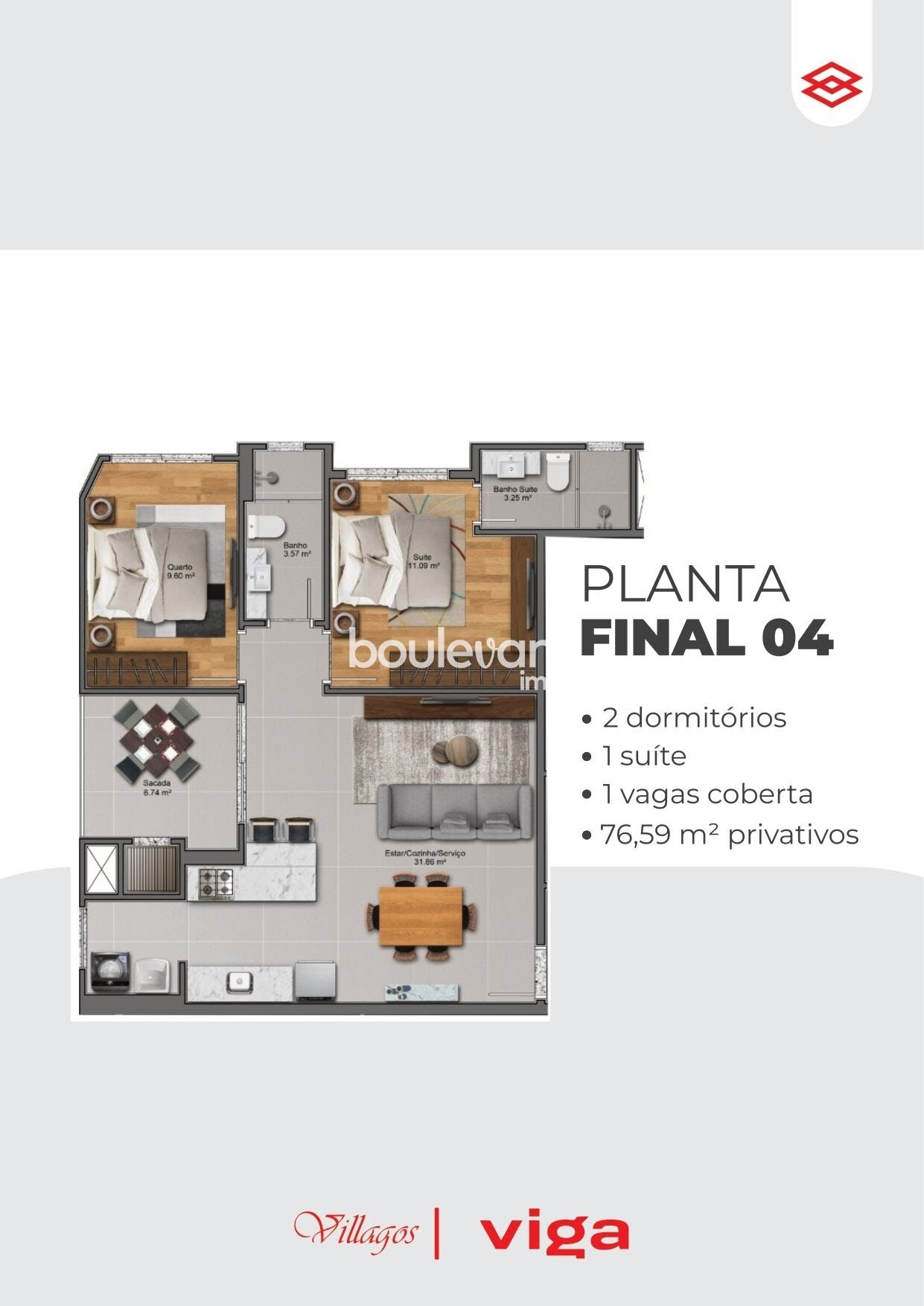 Apartamento à venda com 3 quartos, 1 suíte, 2 vagas e 99m² no Pedra Branca, Palhoça (SC) — foto 24 de 28