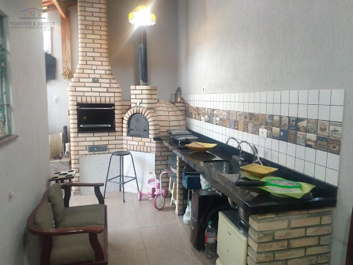 Espaço gourmet c churrasqueira e forno