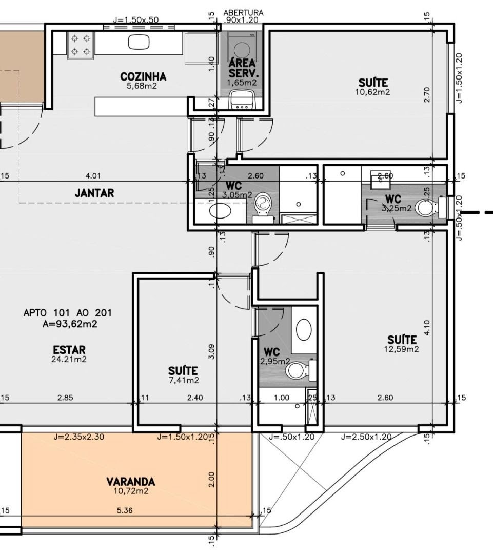 Apartamento à venda com 3 quartos, 1 suíte, 2 vagas e 95m² no Carneiros, Tamandaré (PE) — foto 21 de 21