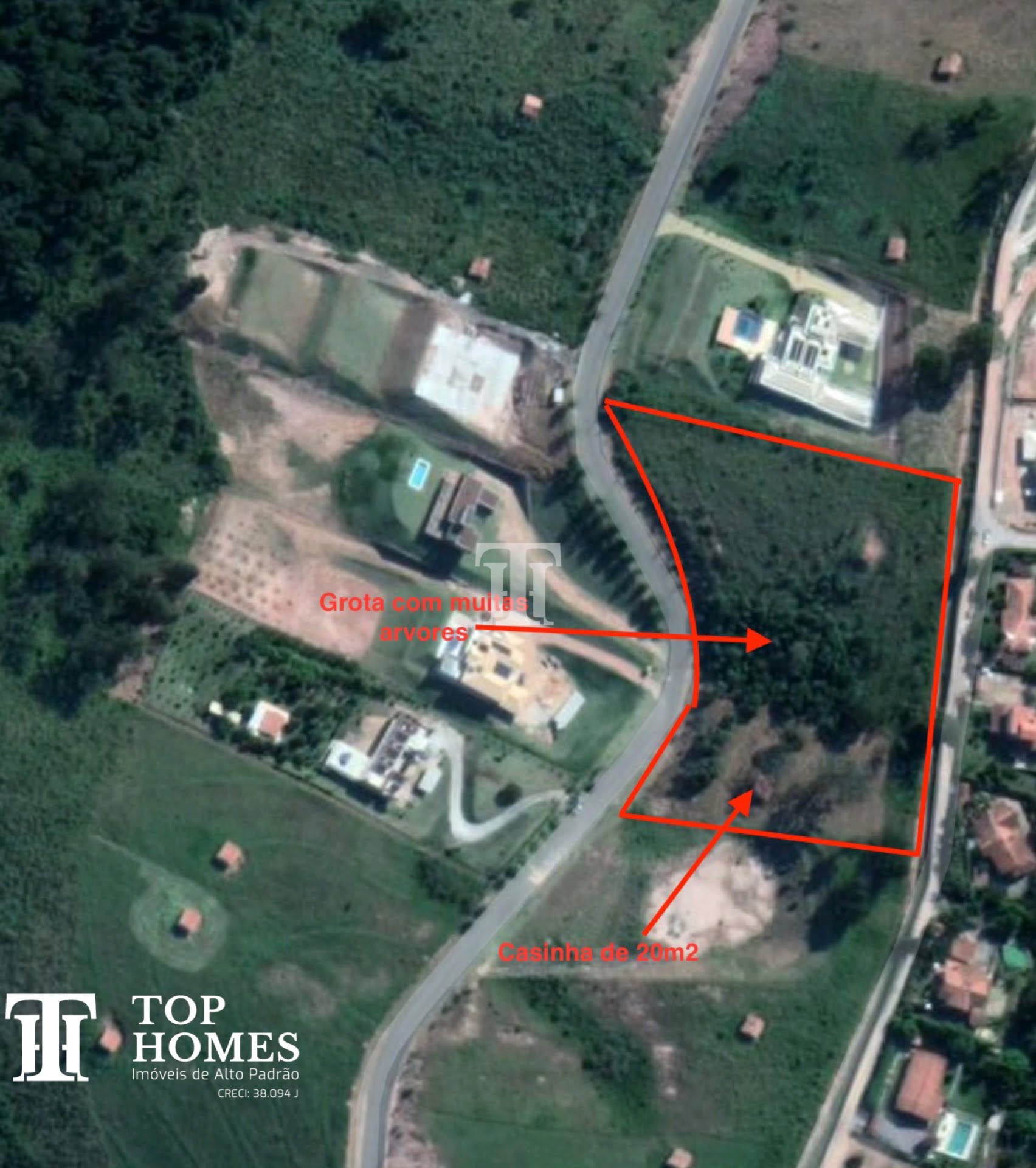 Terreno à venda no condomínio de alto padrão Parque dos Manacás em Jundiaí/Sp