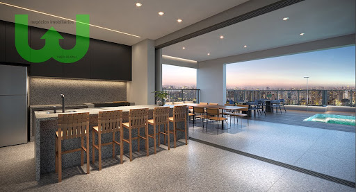 Espaço gourmet rooftop