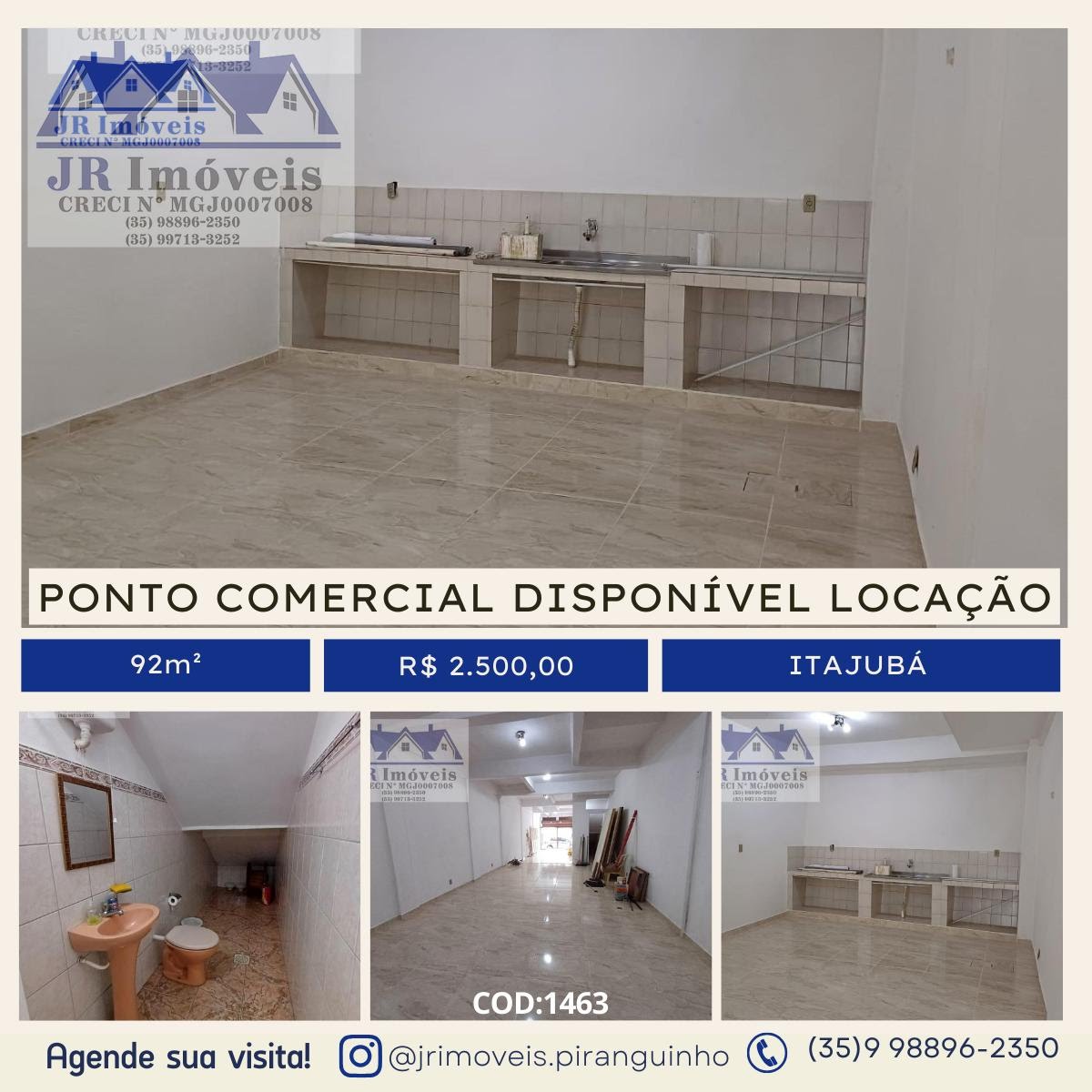 Comercial para alugar com 1 banheiro e 92m² no Centro, Itajubá — foto principal