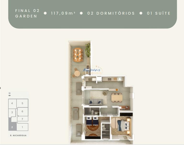 Apartamento à venda com 2 quartos, 1 suíte, 1 vaga e 56m² no Guilhermina, Praia Grande (SP) — foto 16 de 28