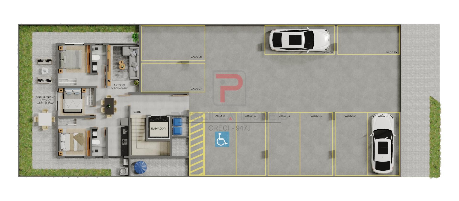 Apartamento à venda com 3 quartos, 1 suíte e 55m² no Bessa, João Pessoa (PB) — foto 18 de 18
