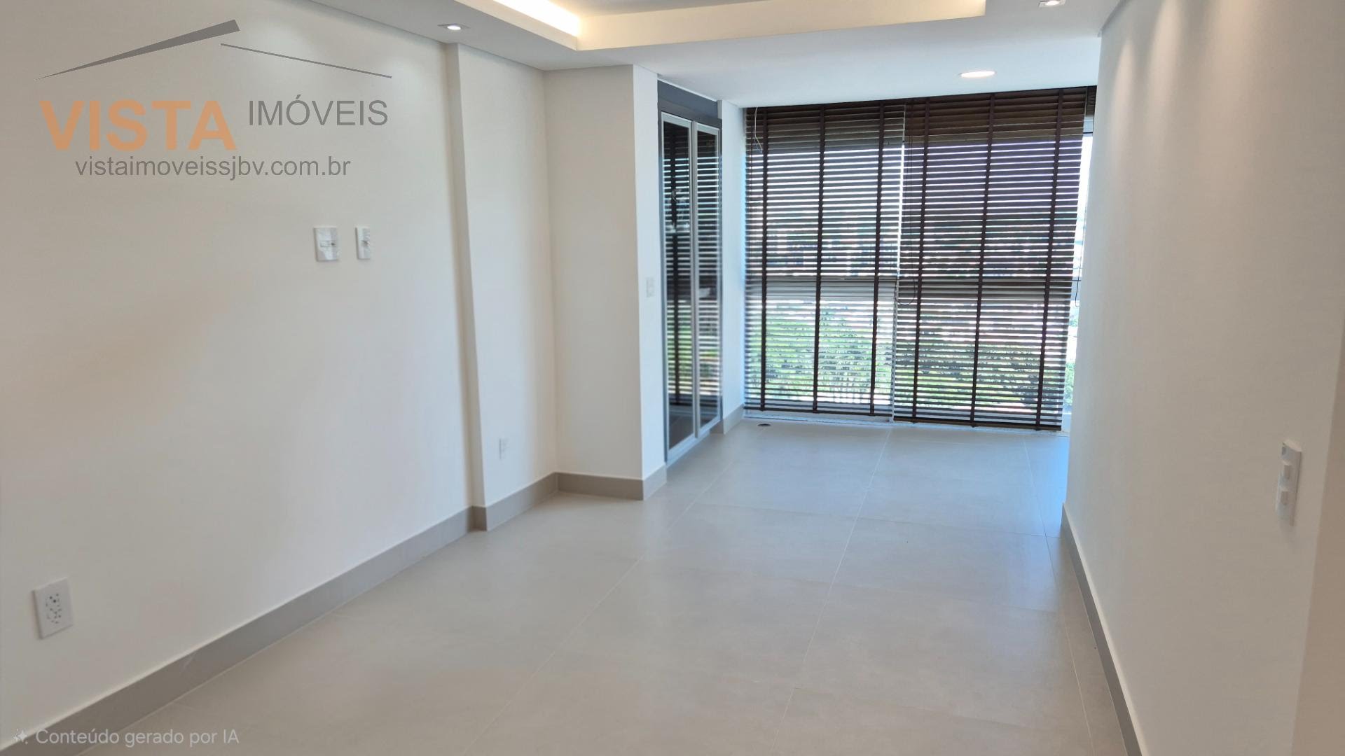 Varanda integrada com a sala