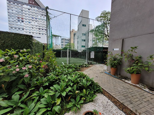 Jardim e campo futebol grama sintética 