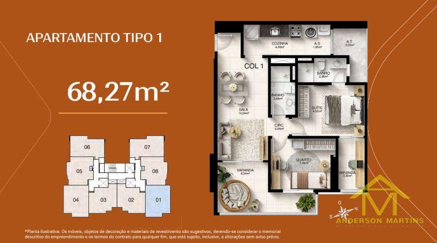 Apartamento à venda com 2 quartos, 2 banheiros, 1 vaga e 62m² no Jockey de Itaparica, Vila Velha (ES) — foto 8 de 20