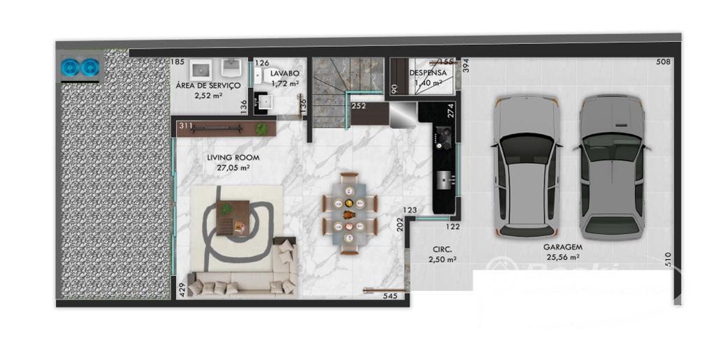 Casa à venda com 3 quartos, 1 suíte, 2 vagas e 201m² no Bom Retiro, Joinville (SC) — foto 8 de 10