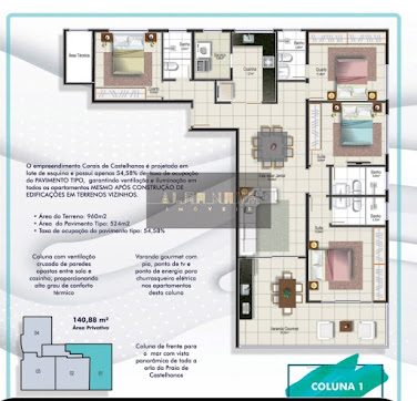 Apartamento em Praia de Castelhanos   -  Anchieta