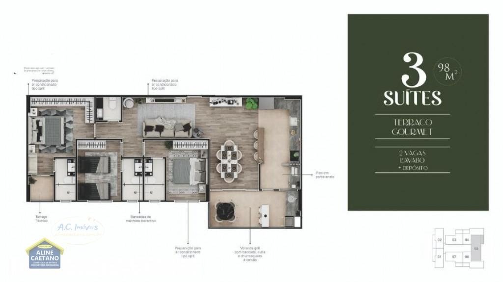 Apartamento à venda com 2 quartos, 2 suítes, 2 vagas e 69m² no Canto do Forte, Praia Grande (SP) — foto 24 de 28