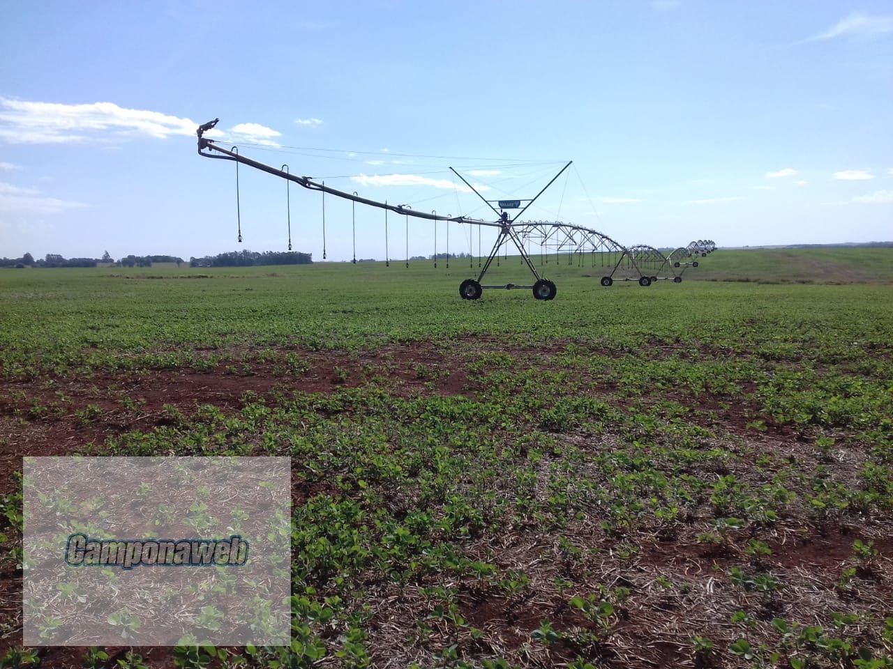 Área agricultável com irrigação 
