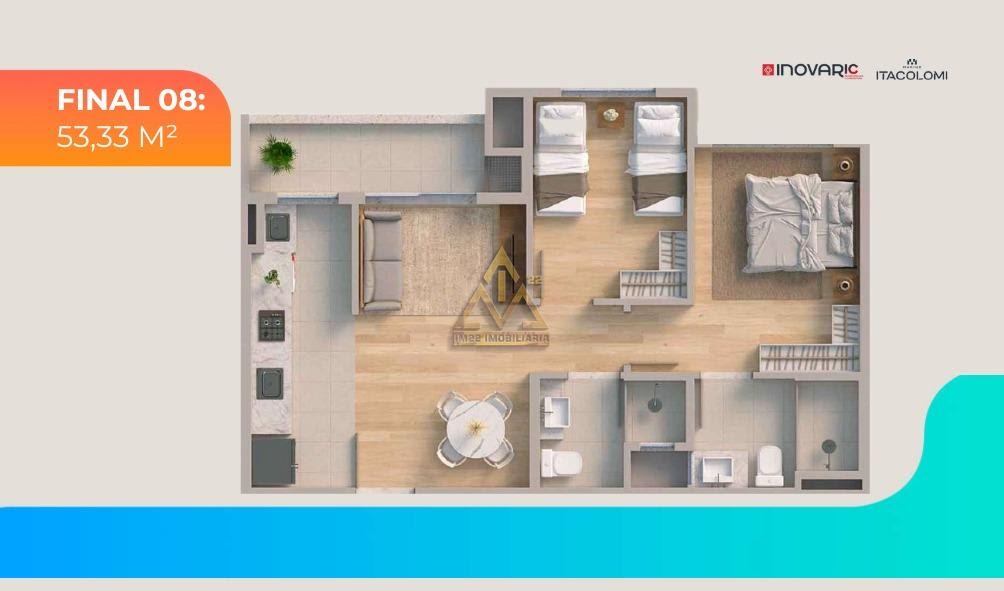 Apartamento à venda com 2 quartos, 1 suíte, 1 vaga e 54m² no Itajubá, Barra Velha (SC) — foto 6 de 19