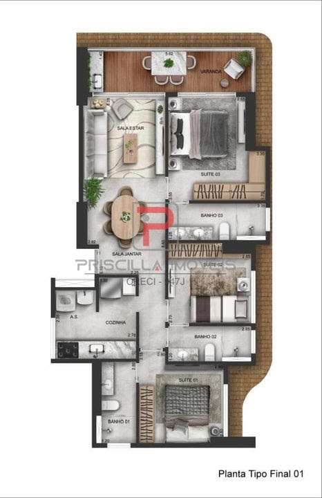 Apartamento à venda com 3 quartos, 3 suítes, 2 vagas e 82m² no Jardim Oceania, João Pessoa (PB) — foto 30 de 30