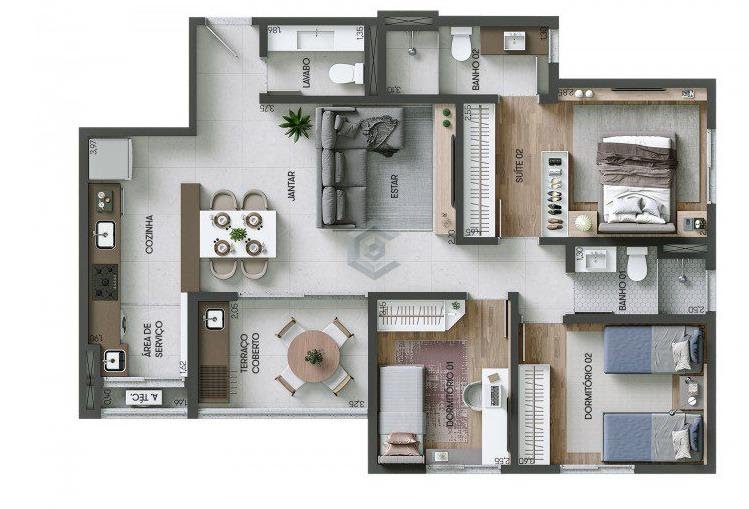 Apartamento à venda com 1 quarto, 1 suíte, 1 vaga e 49m² no Alto da Boa Vista, Sorocaba (SP) — foto 18 de 30