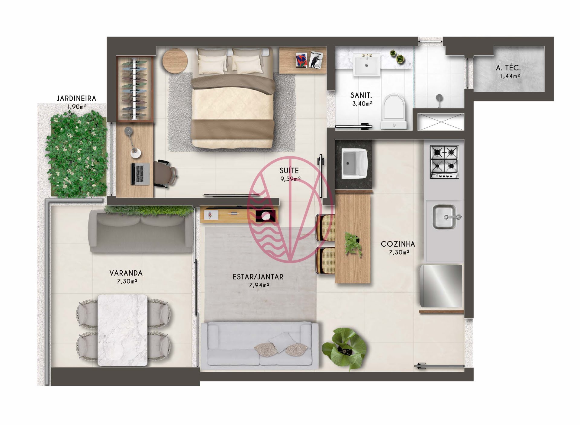 Apartamento à venda com 1 quarto, 1 suíte e 38m² no Graça, Salvador (BA) — foto 24 de 24