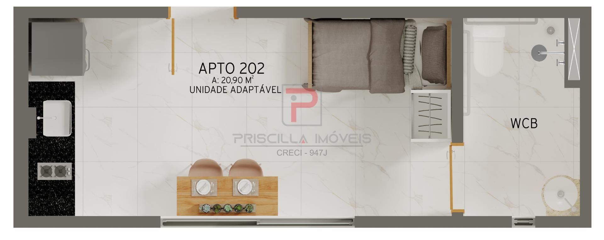 Apartamento à venda com 1 quarto, 1 banheiro e 29m² no Jardim Oceania, João Pessoa (PB) — foto 14 de 19