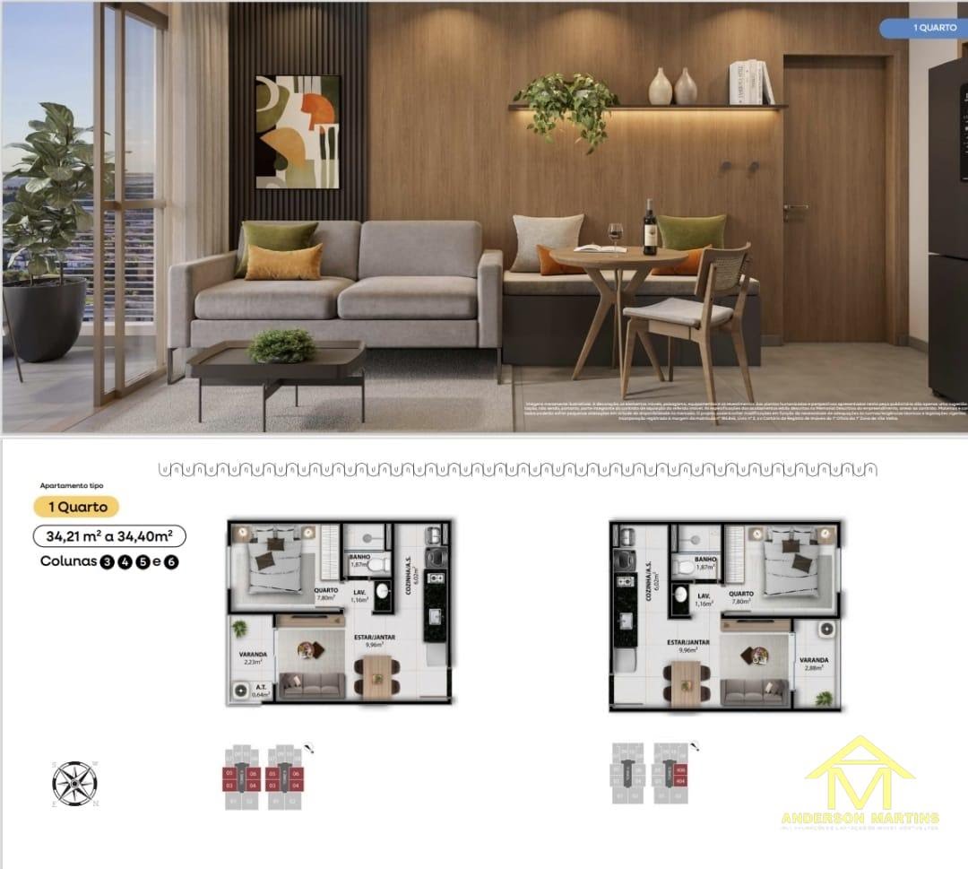 Apartamento à venda com 1 quarto, 1 banheiro, 1 vaga e 34m² no Coqueiral de Itaparica, Vila Velha (ES) — foto 13 de 15