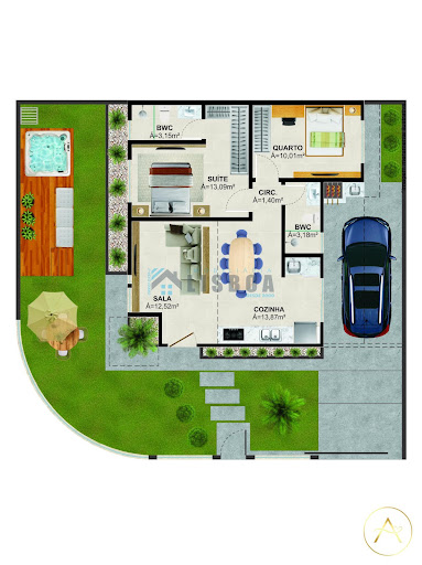 Casa Geminada em Forquilhas  -  São José