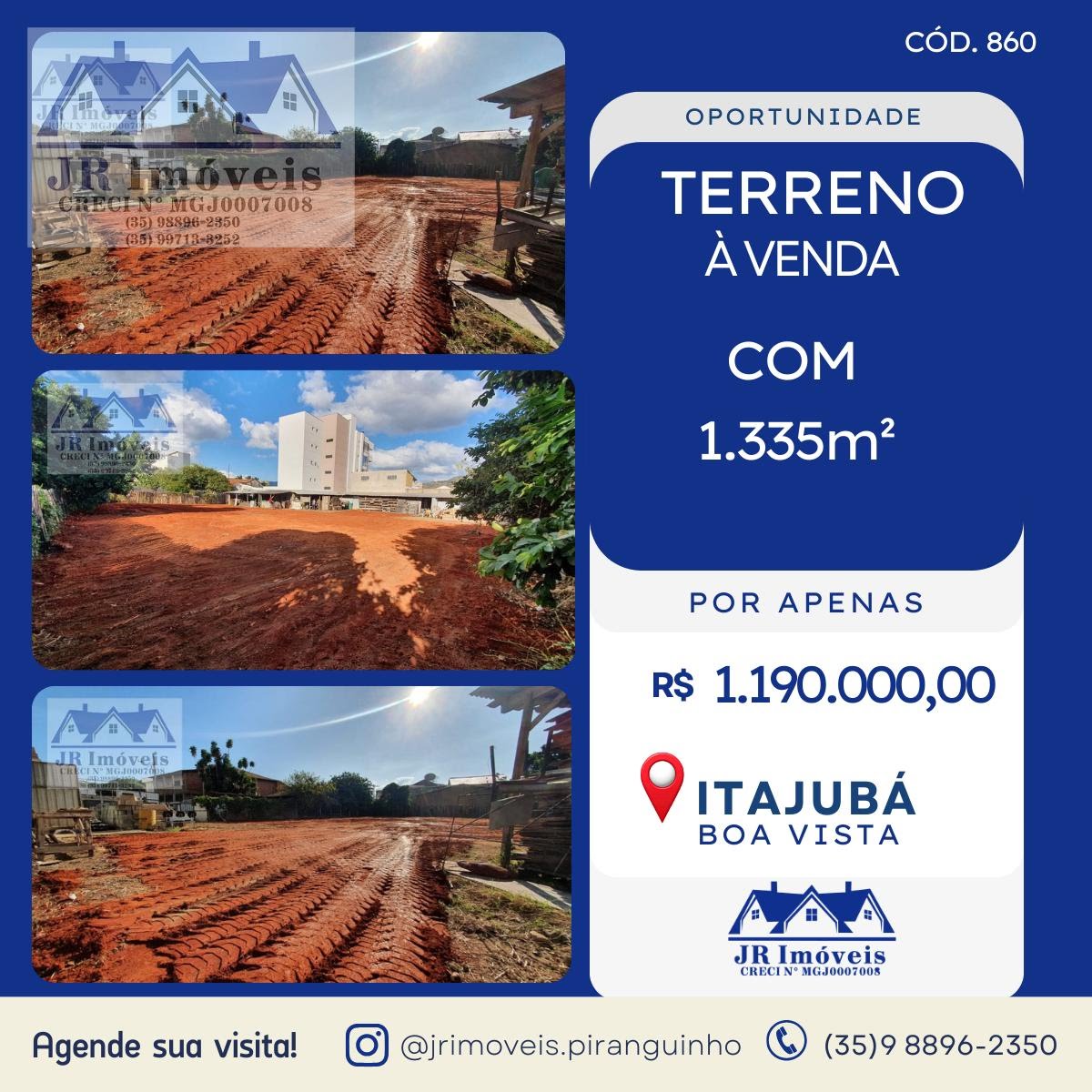 Terreno à venda com 1335m² de terreno no Boa Vista, Itajubá — foto principal