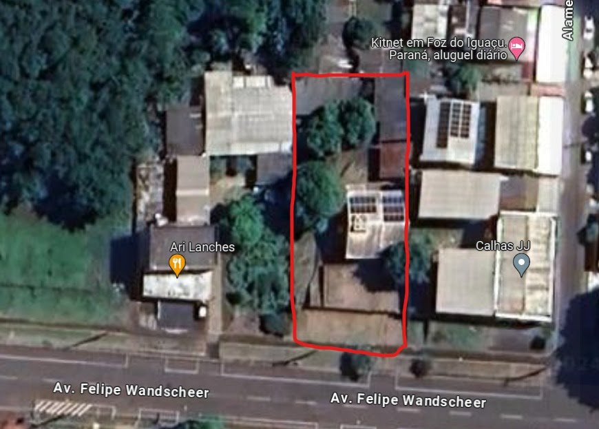 Terreno a venda na Av. Felipe Wandscheer com 900,00m²