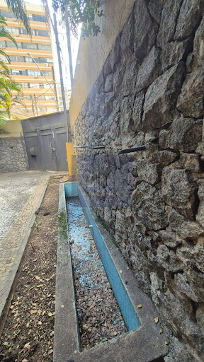 Jardim com fonte