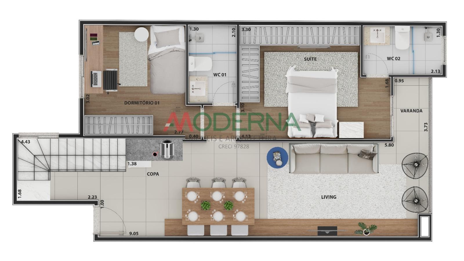Cobertura à venda com 2 quartos, 1 suíte, 2 vagas e 124m² no Centro, São Bernardo do Campo (SP) — foto 10 de 13