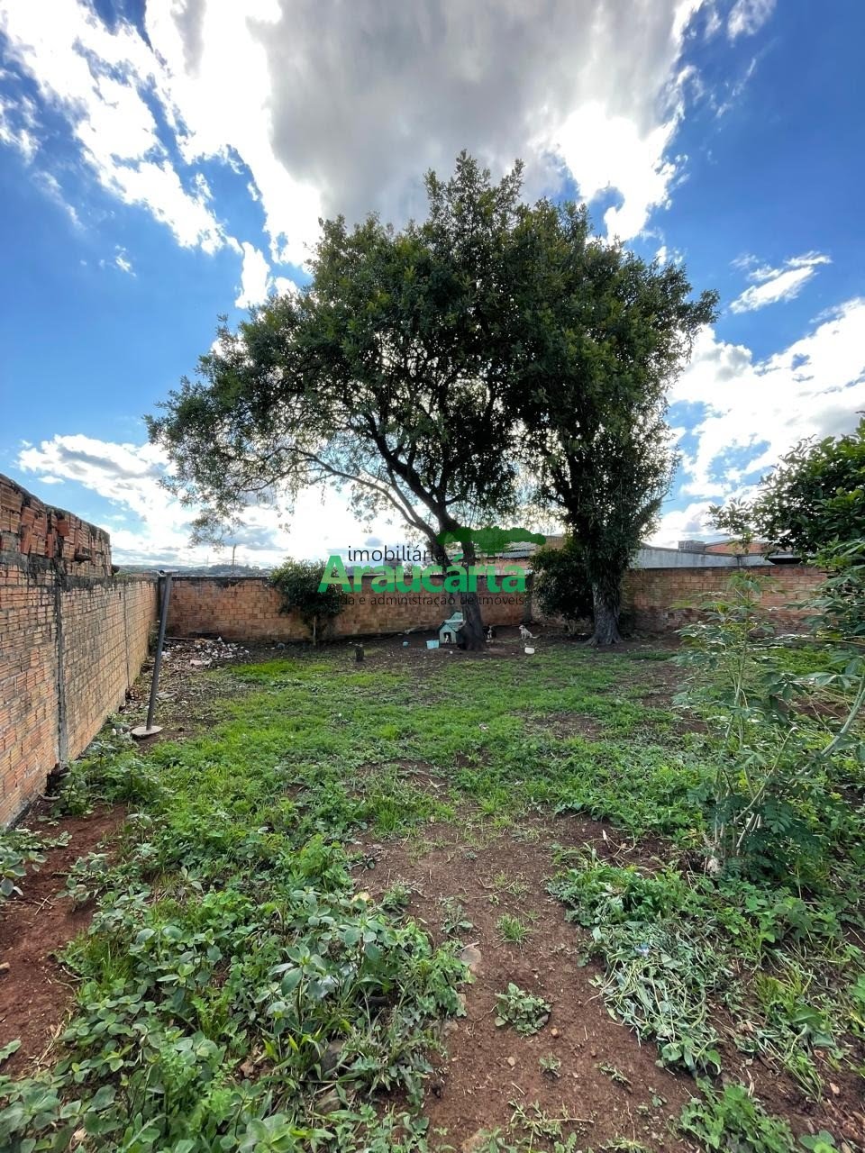 Espaço de terreno nos fundos