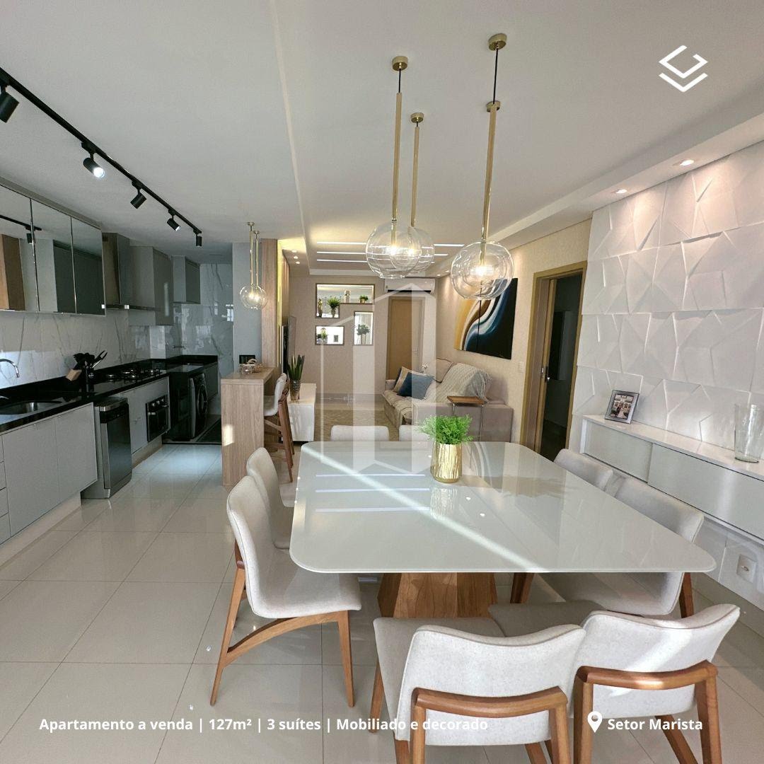 Apartamento à venda com 3 quartos, 3 banheiros, 2 vagas e 130m² no Setor Marista, Goiânia — foto principal