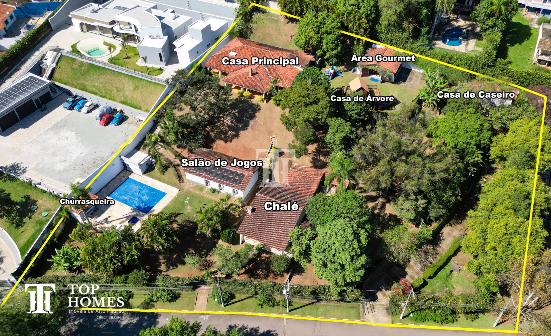 Casa chácara imóvel de alto padrão à venda no condomínio Village Scorpios II em Cajamar/SP