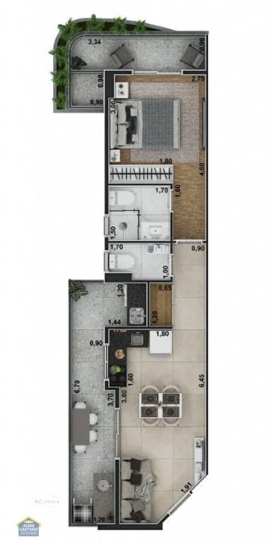 Apartamento à venda com 1 quarto, 1 suíte, 1 vaga e 65m² no Guilhermina, Praia Grande (SP) — foto 25 de 25