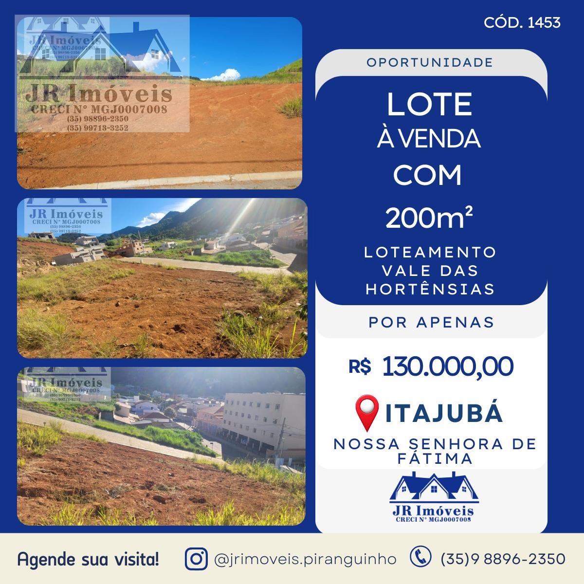 Terreno à venda com 200m² de terreno no Nossa Senhora de Fatima, Itajubá — foto principal
