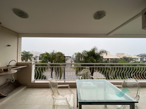 Vista para o mar do apartamento em Jurerê Internacional 