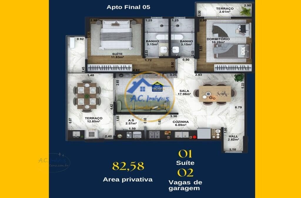 Apartamento à venda com 1 quarto, 1 banheiro, 1 vaga e 56m² no Guilhermina, Praia Grande (SP) — foto 19 de 26
