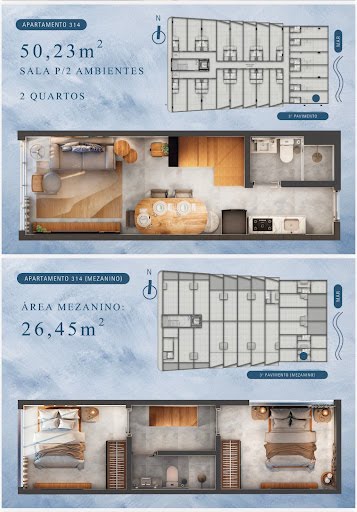 Apartamento à venda com 1 quarto, 1 suíte, 1 vaga e 34m² no Merepe II Porto de Galinhas, Ipojuca (PE) — foto 5 de 11