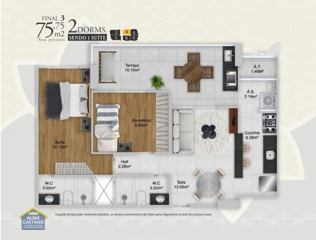 Apartamento à venda com 2 quartos, 1 suíte, 2 vagas e 76m² no Guilhermina, Praia Grande (SP) — foto 28 de 30