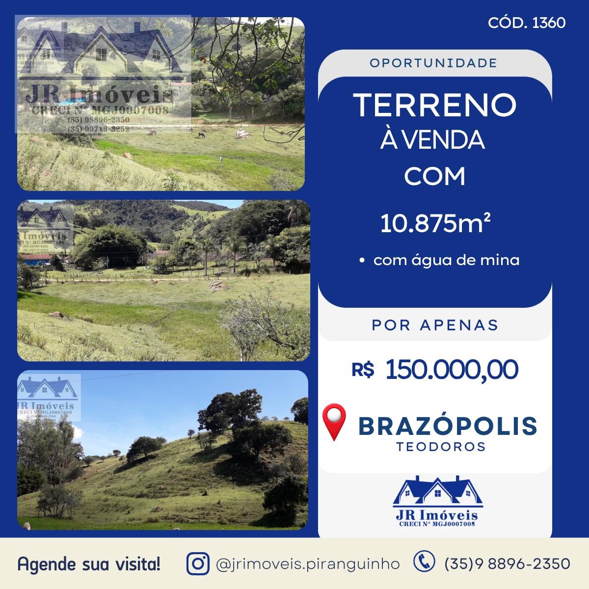 Terreno à venda com 10875m² de terreno no Teodoros, Brazópolis — foto principal