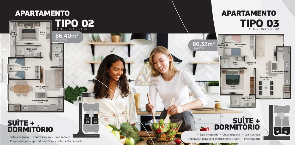 Apartamento à venda com 2 quartos, 1 suíte e 66m² no Água Verde, Blumenau (SC) — foto 14 de 15