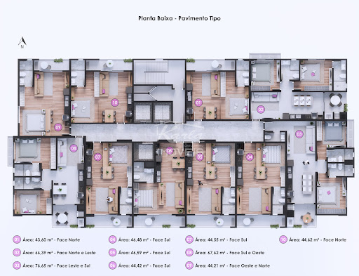 Pavimento de apartamentos