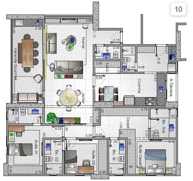 Apartamento à venda com 3 quartos, 3 suítes, 2 vagas e 153m² no Bonfim Paulista, Ribeirão Preto (SP) — foto 2 de 30