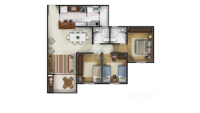 93m²