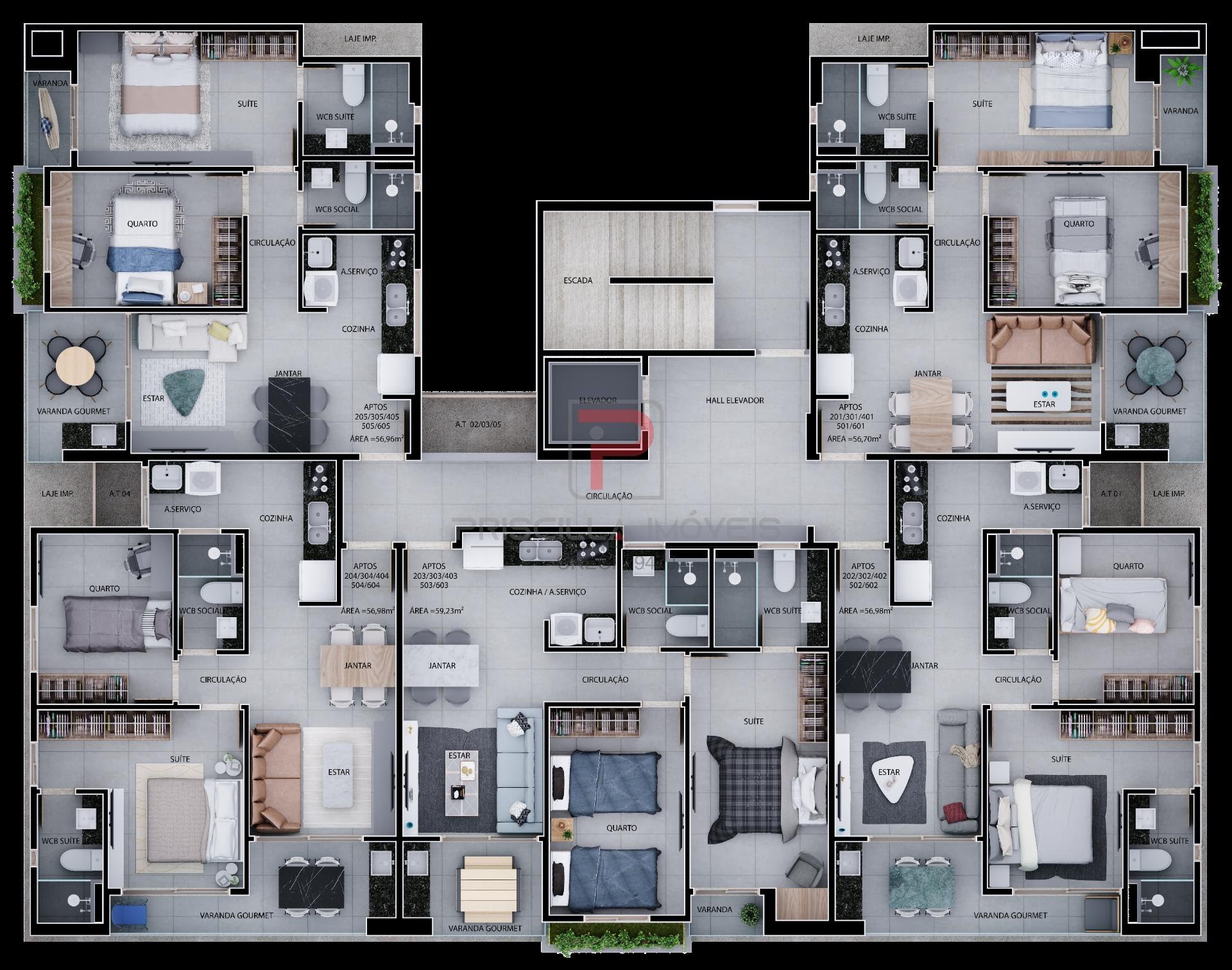Apartamento à venda com 2 quartos, 1 suíte, 1 vaga e 58m² no Bessa, João Pessoa (PB) — foto 11 de 13